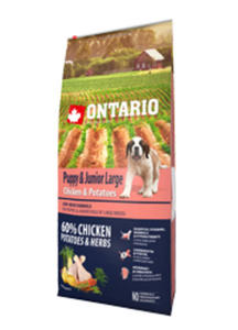 ONTARIO PUPPY and JUNIOR LARGE KARMA DLA SZCZENIT RAS DUYCH 2x12kg