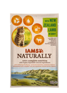 IAMS CAT NATURALLY MOKRA KARMA DLA KOTA - z jagnicin nowozelandzk 85 g - 2857032093