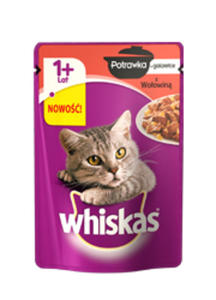 WHISKAS POTRAWKA DLA KOTA - z woowin w galaretce 85 g - 2855963973