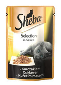 SHEBA SELECTION DLA KOTA - z kurczakiem w sosie 85 g - 2857032102