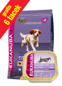 EUKANUBA PUPPY SMALL / MEDIUM LAMB and RICE 12kg +6 tacek