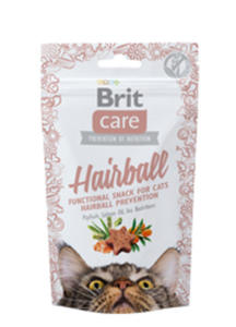 BRIT CARE CAT SNACK HAIRBALL ODKACZAJCY PRZYSMAK DLA KOTA 50g - 2857032127