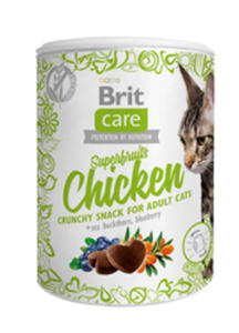 BRIT CARE CAT SNACK SUPERFRUITS PRZYSMAK DLA KOTA - z kurczakiem 100 g - 2857032129