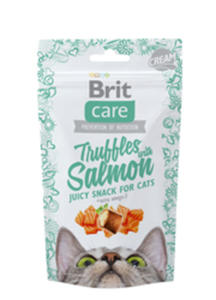 BRIT CARE CAT SNACK TRUFFLES PRZYSMAK DLA KOTA - z ososiem 50g - 2857032131