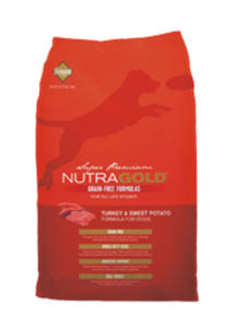 NUTRA GOLD GRAIN FREE TURKEY and SWEET POTATO KARMA DLA PSA 13,6kg - 2860438959