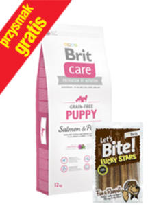 BRIT CARE GRAIN FREE PUPPY SALMON & POTATO 12 kg +przysmak