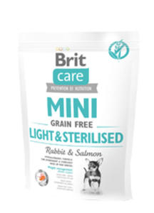 BRIT CARE MINI GRAIN FREE LIGHT / STERILISED 400 g - 2860438953