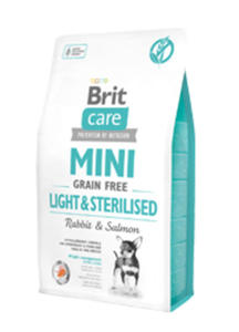 BRIT CARE MINI GRAIN FREE LIGHT / STERILISED 2 kg - 2860439042