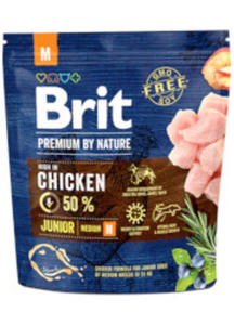 BRIT PREMIUM BY NATURE JUNIOR MEDIUM KARMA DLA SZCZENIAKA 1 kg - 2860438686