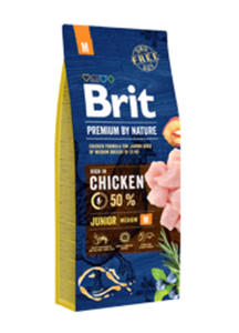 BRIT PREMIUM BY NATURE JUNIOR MEDIUM KARMA DLA SZCZENIAKA 15 kg - 2860439040