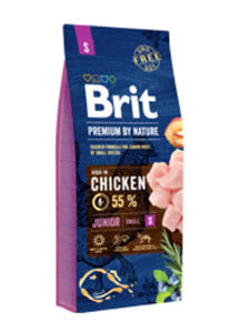 BRIT PREMIUM BY NATURE JUNIOR SMALL KARMA DLA SZCZENIAKA 2x8 kg - 2860438672