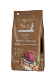 FITMIN DOG PURITY RICE ADULT FISH VENISON KARMA DLA PSA 2 kg - 2860438696