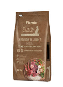 FITMIN DOG PURITY RICE SENIOR LIGHT VENISON LAMB 2 kg - 2860438697