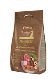 FITMIN DOG PURITY RICE SEMIMOIST RABBIT LAMB KARMA DLA PSA 800 g - 2860438698