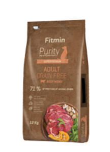 FITMIN DOG PURITY GRAIN FREE ADULT BEEF KARMA DLA PSA 2 kg - 2860438692