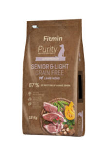 FITMIN DOG PURITY GRAIN FREE SENIOR LIGHT LAMB KARMA DLA PSA 2 kg - 2860438695