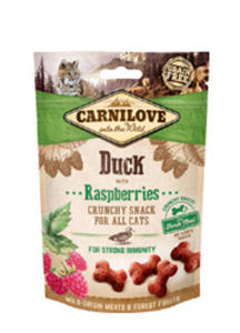 CARNILOVE CRUNCHY PRZYSMAK DLA KOTA - kaczka z malinami 50g - 2871708810