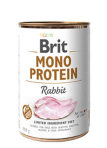 BRIT MONO PROTEIN MOKRA KARMA DLA PSA - krlik 400 g - 2860439798