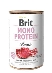 BRIT MONO PROTEIN MOKRA KARMA DLA PSA - jagnicina 6x400 g - 2863813858