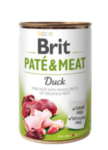 BRIT PATE / MEAT MOKRA KARMA DLA PSA - z kaczk 12x400 g - 2862566178