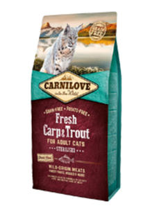 CARNILOVE CAT KARMA DLA STERYLIZOWANEGO KOTA - KARP I PSTRG 400 g - 2863345399