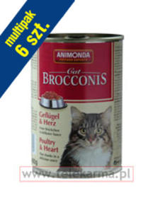 ANIMONDA BROCCONIS KARMA DLA KOTA - DRB I SERCA 6x400 g - 2858001310