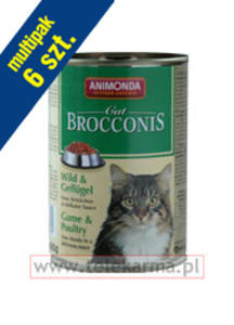 ANIMONDA BROCCONIS KARMA DLA KOTA - DZICZYZNA I DRB 6x400 g - 2854928787