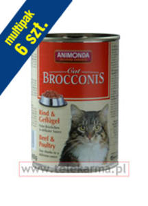 ANIMONDA BROCCONIS KARMA DLA KOTA - WOOWINA I DRB 6x400 g - 2854928822