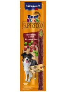 VITAKRAFT BEEF STICK SUPERFOODS Z URAWIN I GROSZKIEM DLA PSA 1 sztuka - 2860439743