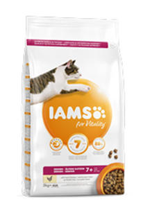 IAMS FOR VITALITY SENIOR KARMA DLA KOTA z kurczakiem 3 kg - 2863345419