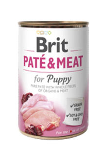 BRIT PATE / MEAT MOKRA KARMA DLA SZCZENIAKA 12x800 g - 2860439491