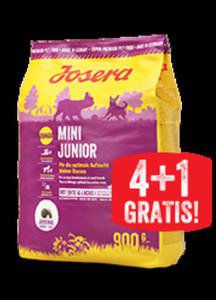 JOSERA MINI JUNIOR KARMA DLA SZCZENIT RAS MAYCH 4x900g +1gratis - 2864056104