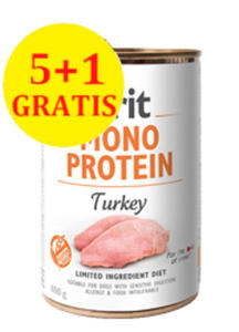 BRIT MONO PROTEIN MOKRA KARMA DLA PSA - indyk 5+1 gratis - 2870441069