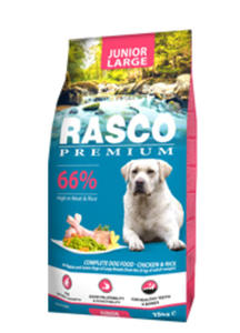 RASCO PREMIUM JUNIOR LARGE KARMA DLA SZCZENIT RAS DUYCH 15 kg - 2860438927