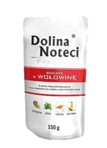 DOLINA NOTECI PREMIUM BOGATA W WOOWIN saszetka dla psa 150 g - 2860439253