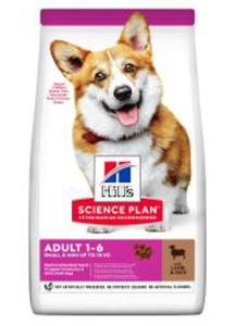 HILLS SCIENCE PLAN CANINE ADULT SMALL / MINI SUCHA KARMA DLA PSA z jagnicin i ryem 1,5 kg - 2860439093