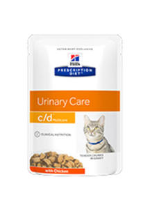 HILLS PRESCRIPTION DIET FELINE URINARY CARE C/D MULTICARE MOKRA KARMA DLA KOTA z kurczakiem w sosie 12x85 g - 2863345490