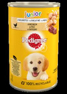 PEDIGREE JUNIOR KARMA DLA SZCZENIAKA z kurczakiem w galaretce 400 g - 2860438474