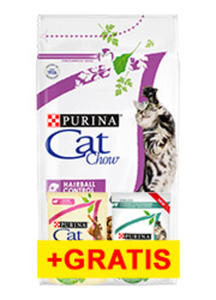 CAT CHOW ADULT SPECIAL CARE HAIRBALL CONTROL + 2 saszetki gratis 1,5kg +2saszetki - 2863345296