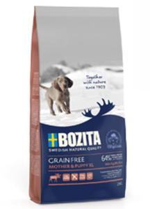 BOZITA GRAIN FREE MOTHER and PUPPY XL KARMA DLA SZCZENIT z osiem 12 kg - 2860438891