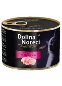 DOLINA NOTECI PREMIUM JUNIOR BOGATA W INDYKA puszka dla kocit 185 g - 2863345586