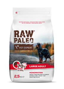 VET EXPERT RAW PALEO ADULT LARGE MONOPROTEIN KARMA DLA PSA woowina 2,5 kg - 2863813845