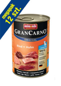 ANIMONDA GRANCARNO JUNIOR KARMA DLA SZCZENIT - WOOWINA I KURCZAK 12x400 g - 2854928686