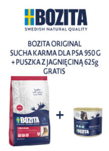 BOZITA ORIGINAL KARMA DLA PSA 950g +puszka - 2862566097