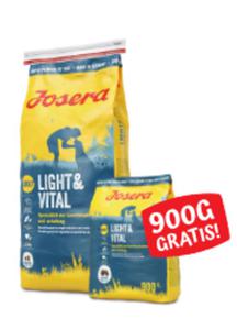 JOSERA LIGHT / VITAL DIETETYCZNA KARMA DLA PSA 15kg+900g gratis - 2862566092