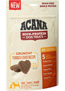 ACANA TREATS CRUNCHY MONOBIAKOWE CIASTKA DLA PSA z indykiem 100 g - 2869599284