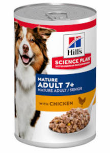 HILLS SCIENCE PLAN CANINE MATURE MOKRA KARMA DLA PSA z kurczakiem 370 g - 2871364400