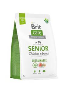 BRIT CARE SUSTAINABLE SENIOR CHICKEN INSECT KARMA DLA PSA 3 kg - 2873003703