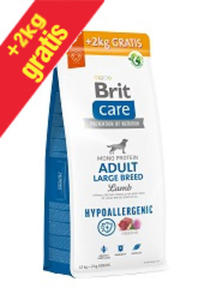 BRIT CARE HYPOALLERGENIC ADULT LARGE LAMB KARMA DLA PSA 12+2 kg gratis 12+2kg gratis - 2875979040