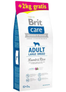 BRIT CARE ADULT LARGE BREED LAMB & RICE 12+2kg gratis - 2867321644